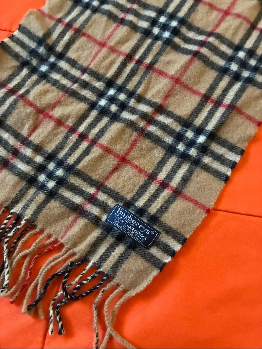 Burberry Scarf Womens The Classic Check Cashmere Vintage